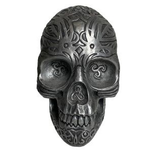 Vintage 1998 WUI Easy Road Closed Mouth Gothic Skull Head with Tortured Women